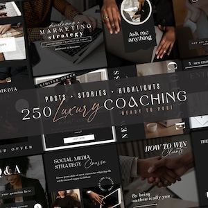 Coaching Instagram Post, Stories, Highlights Templates | Blogger Template| Life Coach Templates | Coaching Business