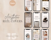 15 Instagram Reel Templates | Aesthetic Reel Covers | Reel Cover Template Editable in Canva | Reel Template Cover