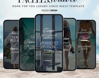Gezichtsloze haspels | Instagram-videorollen | Anonieme marketing voor reizen | Canvassjabloon