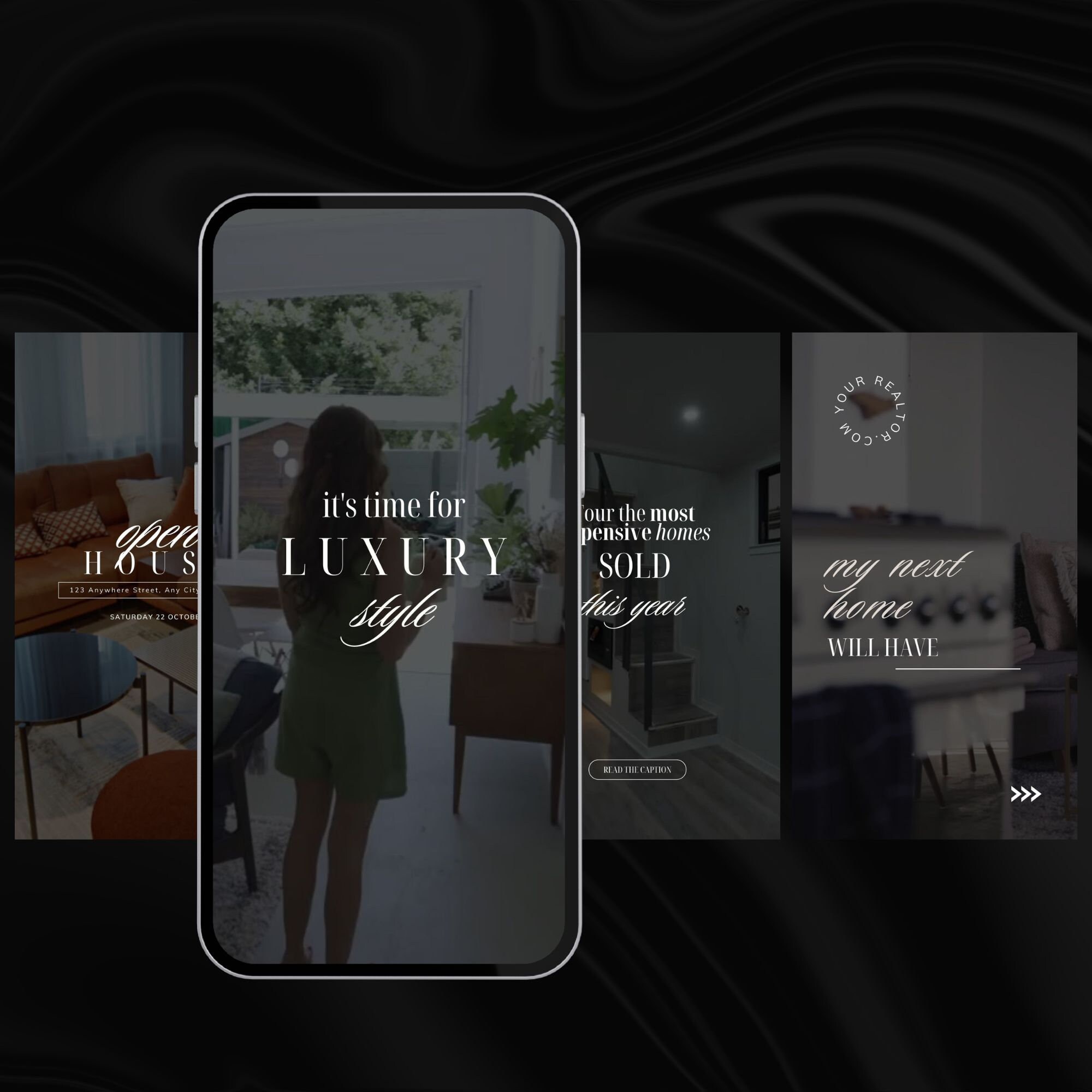 50 Real Estate Instagram Video Reels for Canva | Luxury Realtor Templates | Instagram Canva Template