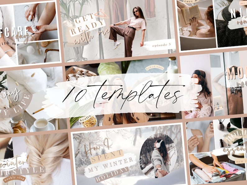 Influencer Youtube Channel Branding Kit Youtube Thumbnails Editable