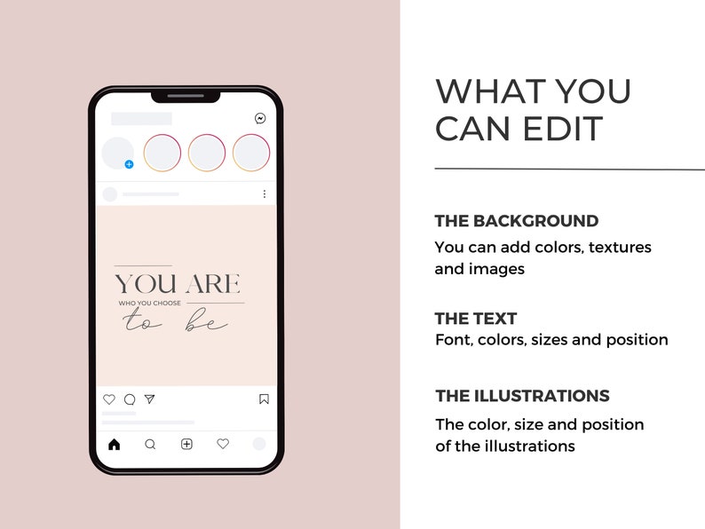 100 Motivational Instagram Template | Instagram Post Quotes | Social Media | Influencer Quotes | Canva Template image 4