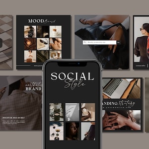 Luxe Instagram-postsjablonen | Sociale mediaberichten | Bloggers-brandingkit | Luxe sjablonen