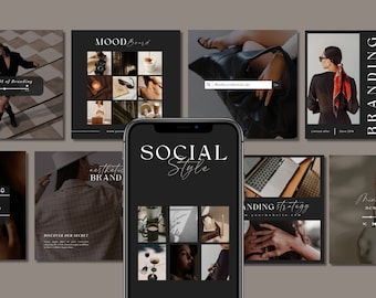 Luxury Instagram Post Templates | Social Media Posts | Bloggers Branding Kit | Luxury Templates