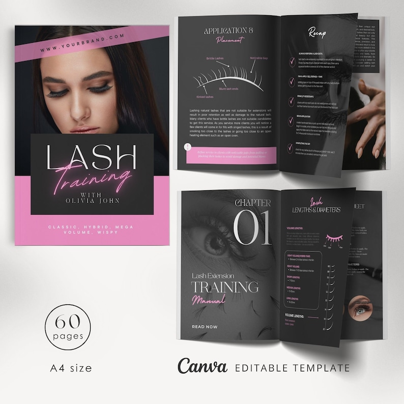 Lash Training Manual | Classic Hybrid Volume Training | Eyelash ...