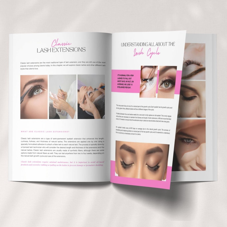 Lash Pages Lash Training Manual | Classic Hybrid Volume Training | Eyelash ...