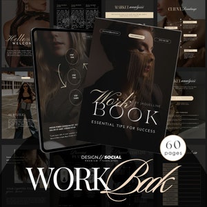 Werkmapsjabloon | Bewerkbare coaching e-boeksjabloon | Canva-werkblad | Cursusgids | Lood magneet