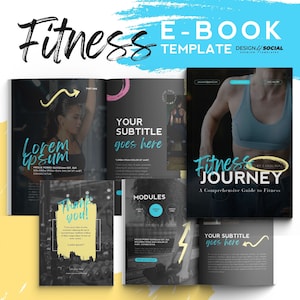 Fitness Ebook Template | Personal Training Workout | Nutrition Coach | Fitness Planner
