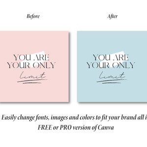 May include: A pink and blue graphic design with the text "YOU ARE YOUR ONLY LIMIT" in black text. The text is in a modern font style. The design is a motivational quote.