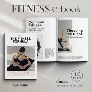 Fitness Ebook Template | Personal Training Workout | Nutrition Coach | Fitness Planner