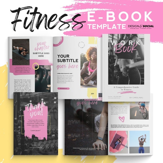 Fitness Ebook Template | Personal Training Workout | Workout Plan | Weekly Meal Template