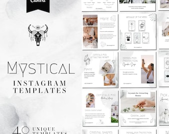 Spiritual Instagram Template | Astrology Instagram Template | Mystical Canva Instagram Template | Spiritual Social Media