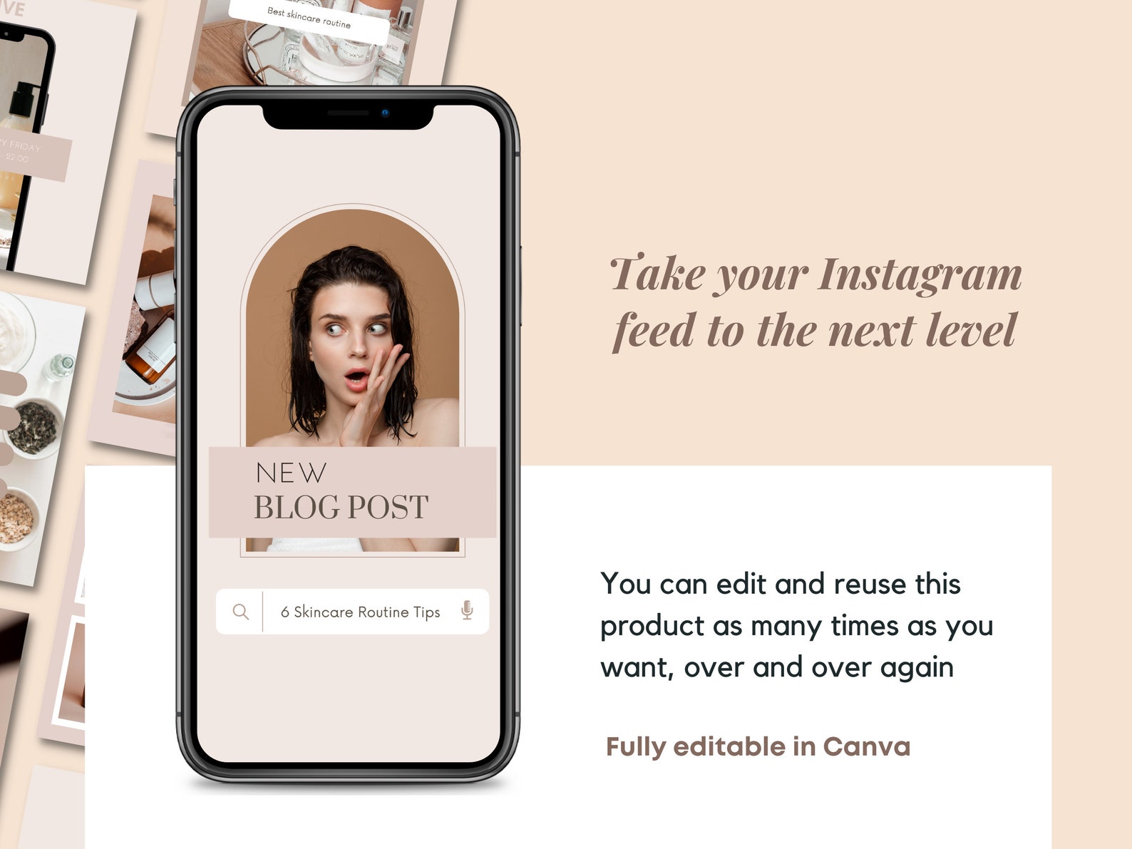 60 Skincare Instagram Templates Skincare Social Media Instagram Post ...