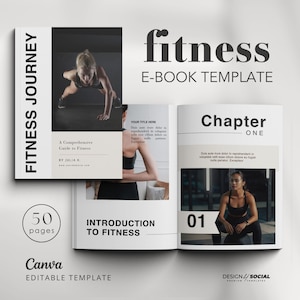 Fitness Ebook Template | Personal Training Workout | Nutrition Coach | Fitness Planner