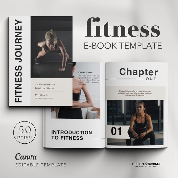 Fitness Ebook Template | Personal Training Workout | Nutrition Coach | Fitness Planner