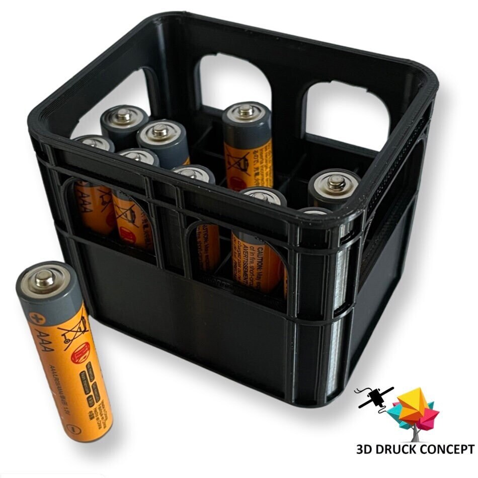 Batterien/Akkus Aufbewahrung, Box, Organizer, Kiste, Getränkekiste, AA,  AAA, 9V
