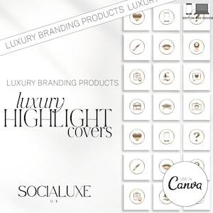 Gold bearbeitbares Botox und Filler Highlight Covers | Krankenschwester Infigurator Highlight Icons | Metallic Story Highlight-Abdeckungen | Ästhetischer Praktiker