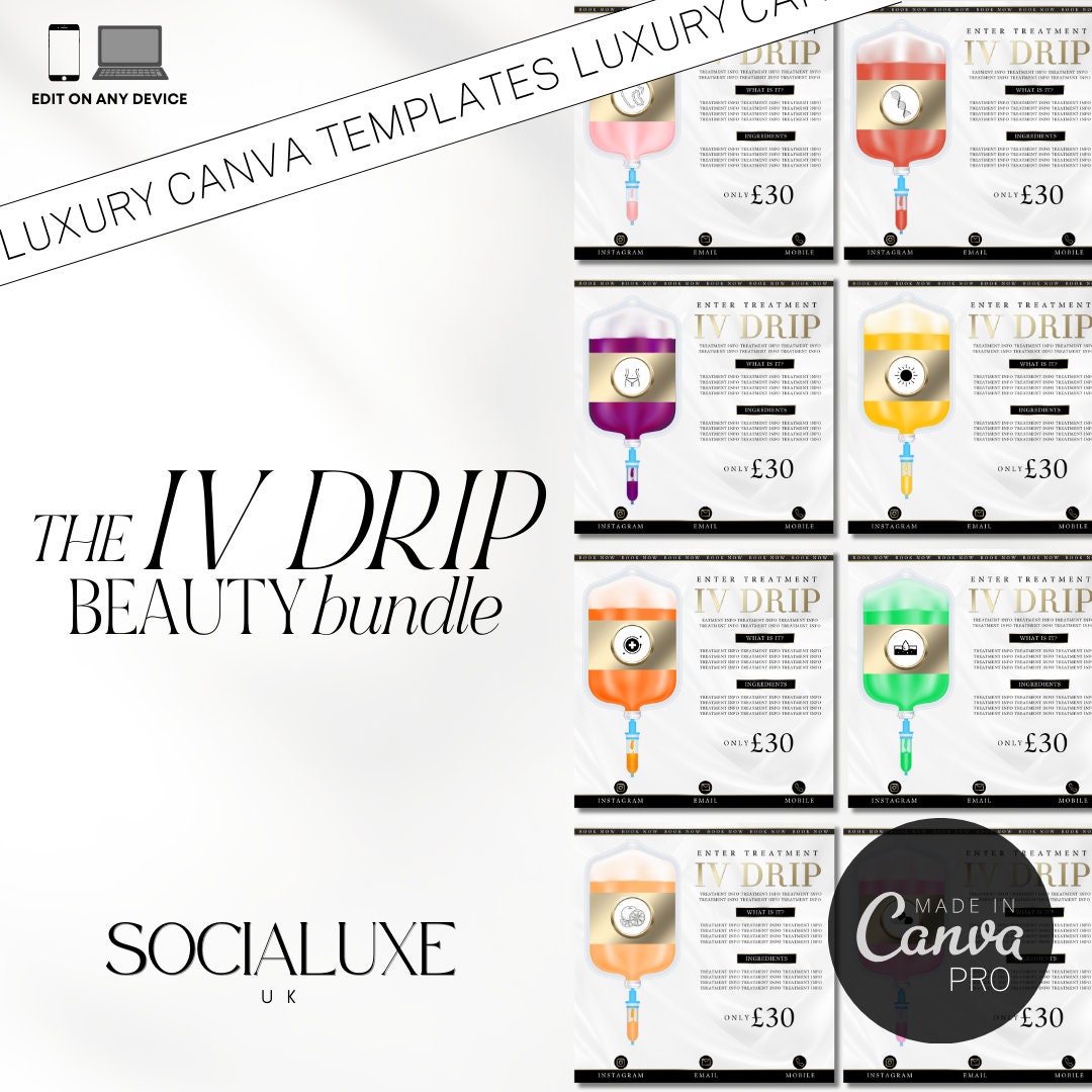 IV Drip Templates for Estheticians Beauty Instagram Templates IV Drip IV Drip Templates for Estheticians Beauty Instagram Templates IV Drip
