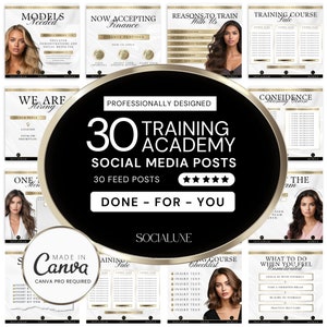 White and Gold Social Media Templates for Beauty & Aesthetics Training, Instagram Feed Post Canva Editable Designs,Injector, Botox, Filler