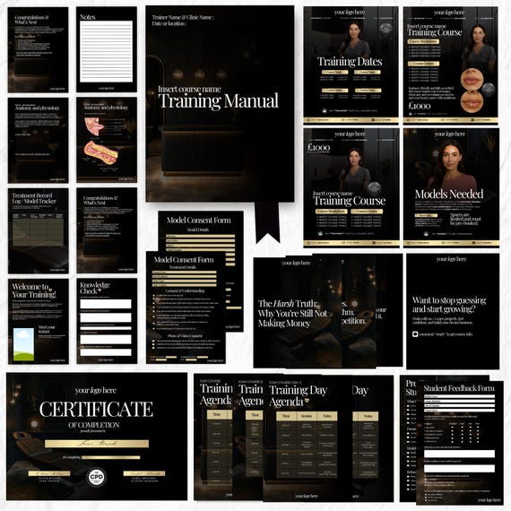 Academy Canva Kit | Training Manual, Certificate & Forms (Canva Pro Required