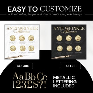 White and Gold Botox & Anti Wrinkle Aftercare Instagram Flyer for ...