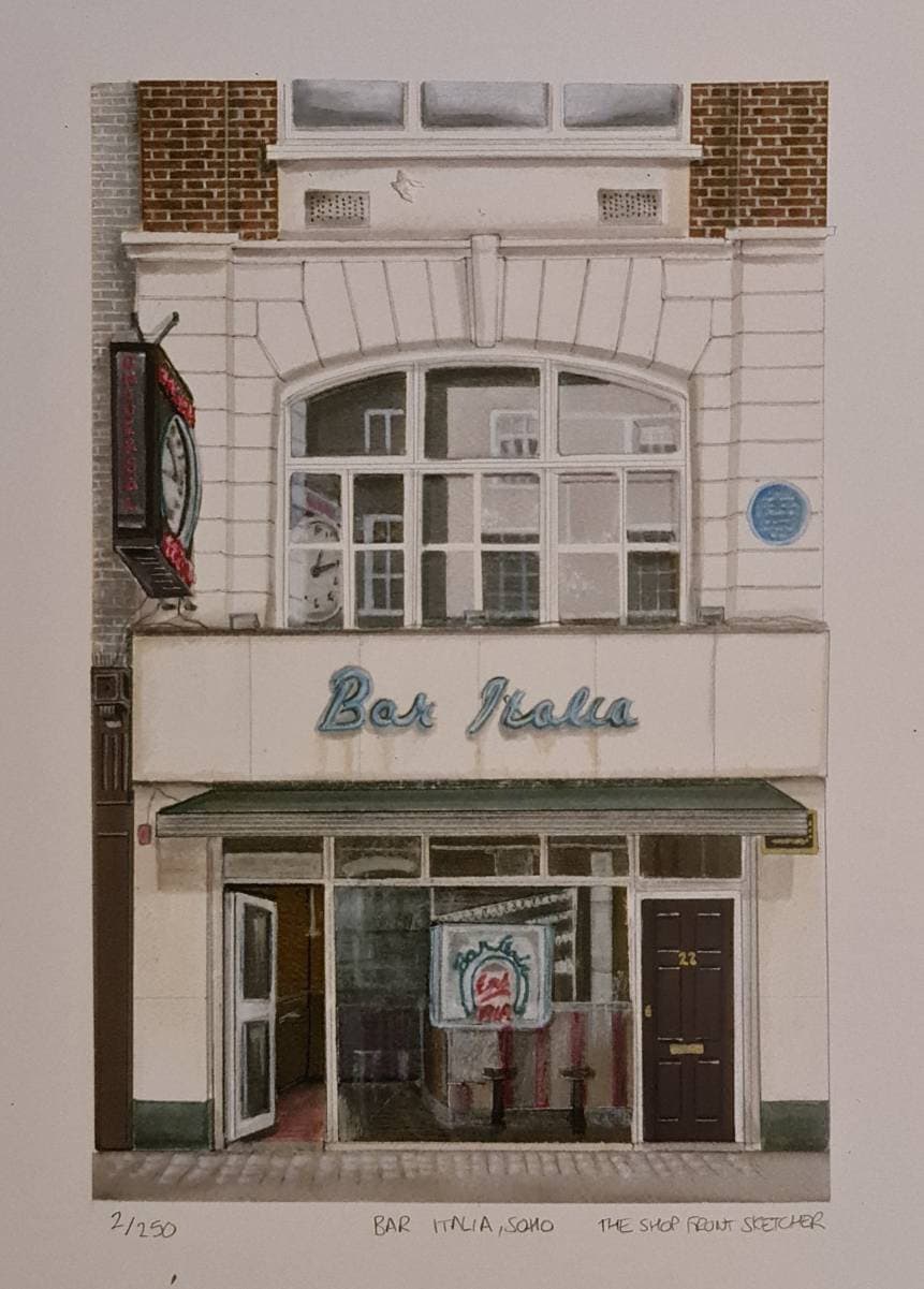 Bar Italia Soho London Etsy