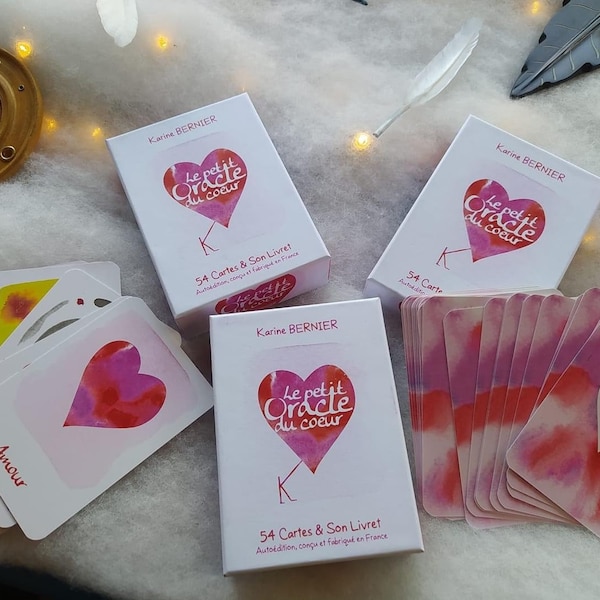 Oracle divinatoire Le Petit Oracle du Coeur 54 cartes + livret