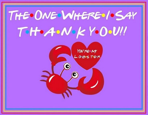 The One Where I Say Thank You - Etsy