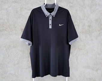 Nike Golf Schwarzes Poloshirt Tour Performance Dri-Fit Herren XL