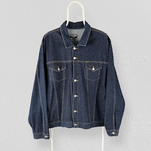 Ralph Lauren Polo Jeans Co Denim Jacket Blue Dark Wash Mens XL