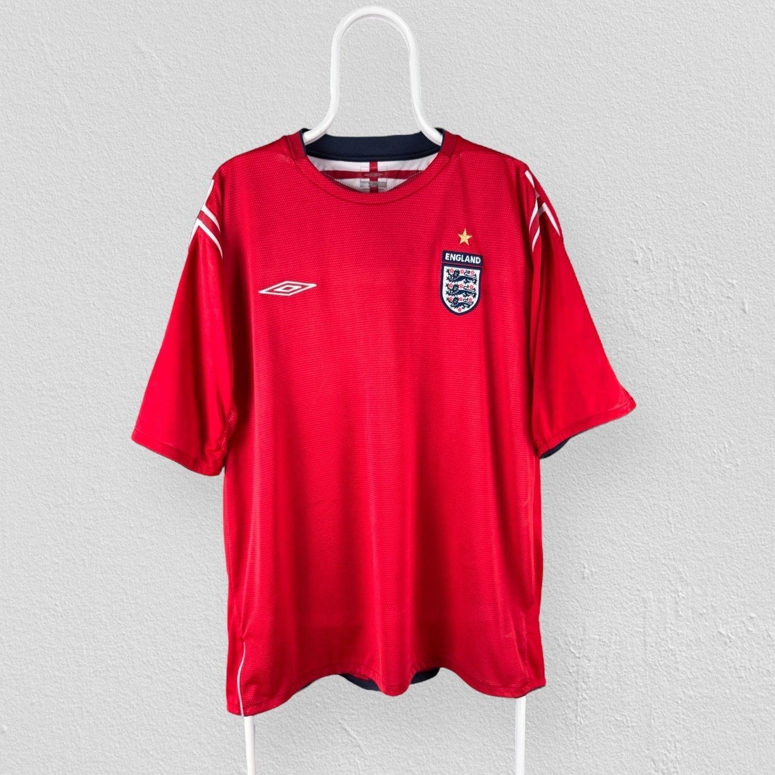 Chemise Vintage Umbro XL Rouge - Style Foot Années 80-90, Manches Longues, Parfait Pour Les Looks Retro !