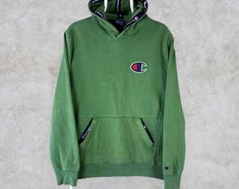 Champion Grün Hoodie Pullover Herren Medium