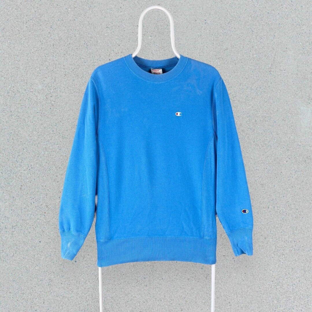 Champion Reverse Weave Logo Sweatshirt, Men's Size L cotton navy blue type Vintage Second Hand main image 0
