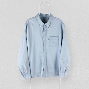 Camisa vaquera azul claro vintage Levi&#39;s de manga larga para hombre XL