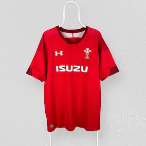 Wales Rugby Jersey Home 2018-2019 Shirt Under Armour Wru Red Rare Mens XXL