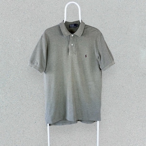 Polo Ralph Lauren Green Polo Shirt Short Sleeve Cotton Pique Mens Medium