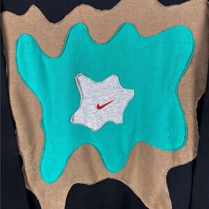 Vintage Nike Reworked Sweatshirt Embroidered Centre Swoosh Mens Size Xl image 2
