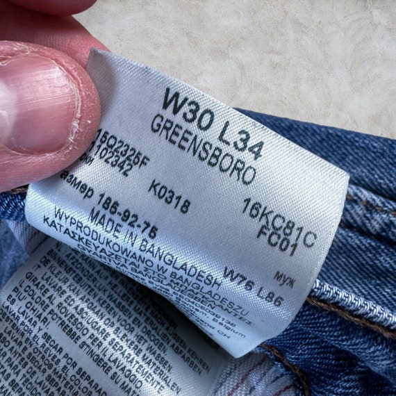 Wrangler Greensboro Jeans Blue Slim Straight Leg … - image 5