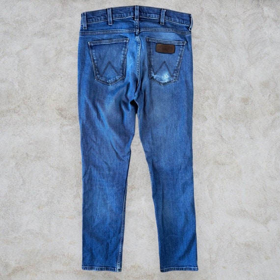 Wrangler Greensboro Jeans Blue Slim Straight Leg … - image 2