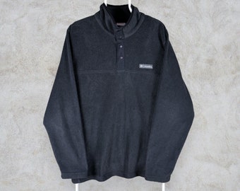 Columbia Grey Synchilla Fleece Sweatshirt 1/4 Popper Herren Large