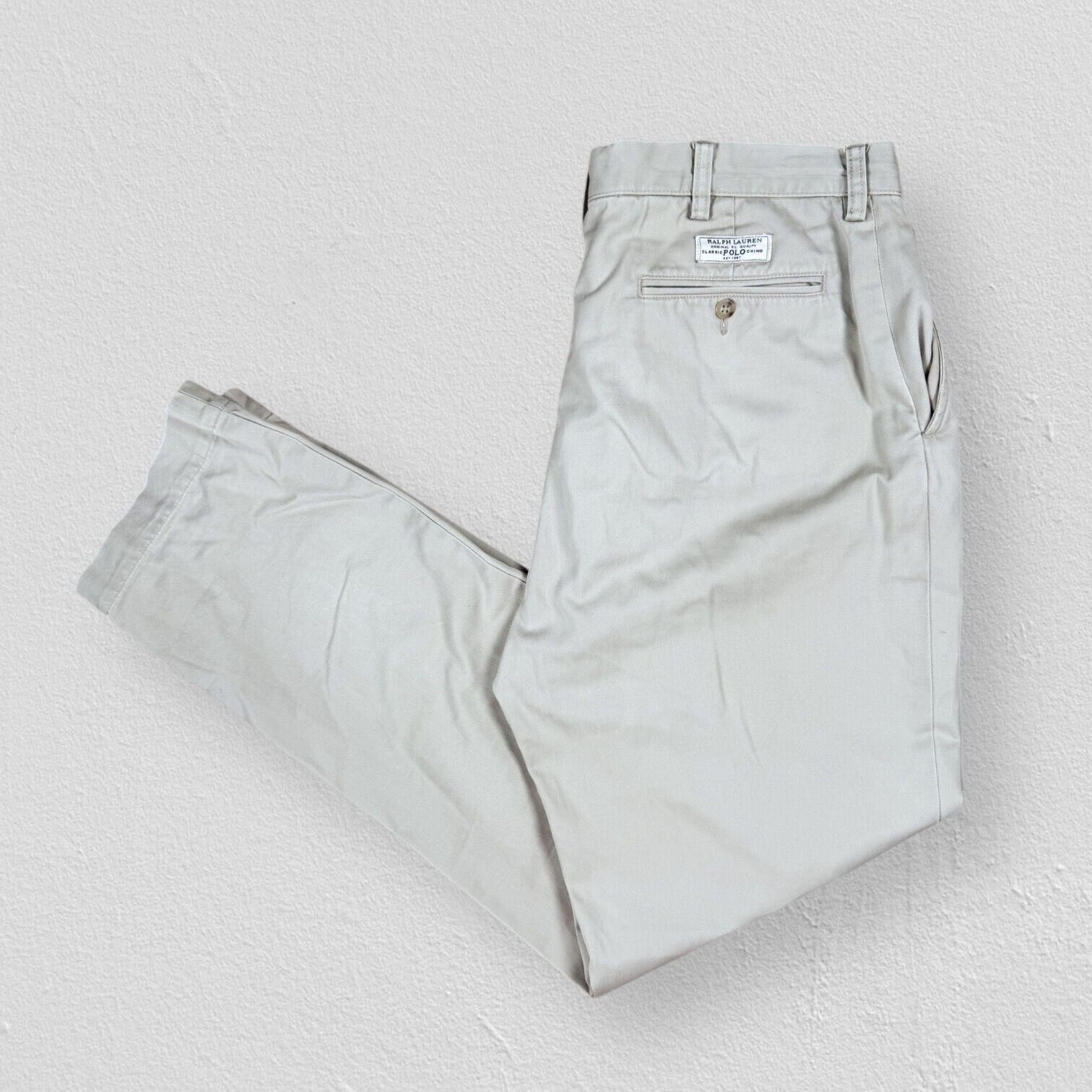 Vintage Polo Ralph Lauren Prospect Pant Beige Chino Trousers Vintage Polo Ralph Lauren Prospect Pant Beige Chino Trousers