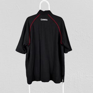 Vintage Guinness England rugbyshirt zwart katoen Traders heren XL afbeelding 3