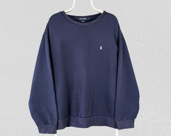 ヴィンテージ ポロゴルフ ラルフローレン ブルー スウェットシャツ プルオーバー メンズ サイズXL