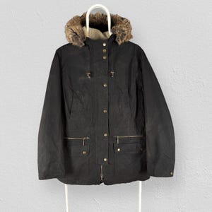 155 BARBOUR FUR TRIM UTILITY ユーティリティー Barbour Faux Fur Trim Utility Jacket — UFO No More