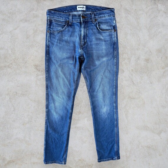 Wrangler Greensboro Jeans Blue Slim Straight Leg … - image 1