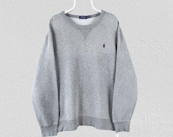 Polo Ralph Lauren Grauer Sweatshirt Pullover Herren Größe XL