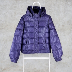 Levi&#39;s Purple Puffer Jacket Feather Down Fill Nylon Women&#39;s Medium