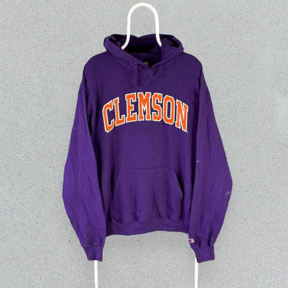 Champion embroidered purple mens hoodie hotsell