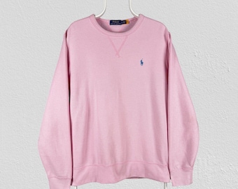 Polo Ralph Lauren Pink Sweatshirt Pullover Mens Size Large