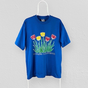 Vintage Solvang California Blue Single Stitch T-Shirt Fruit of the Loom Large